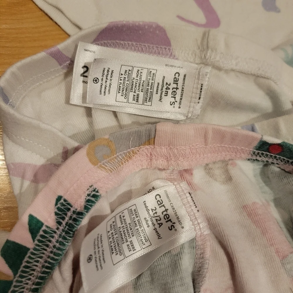 Carter's Two Piece Pajama Set Bundle Size 24 Months